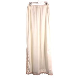 Vintage Val Mode Ivory Lace Trim Long Slip